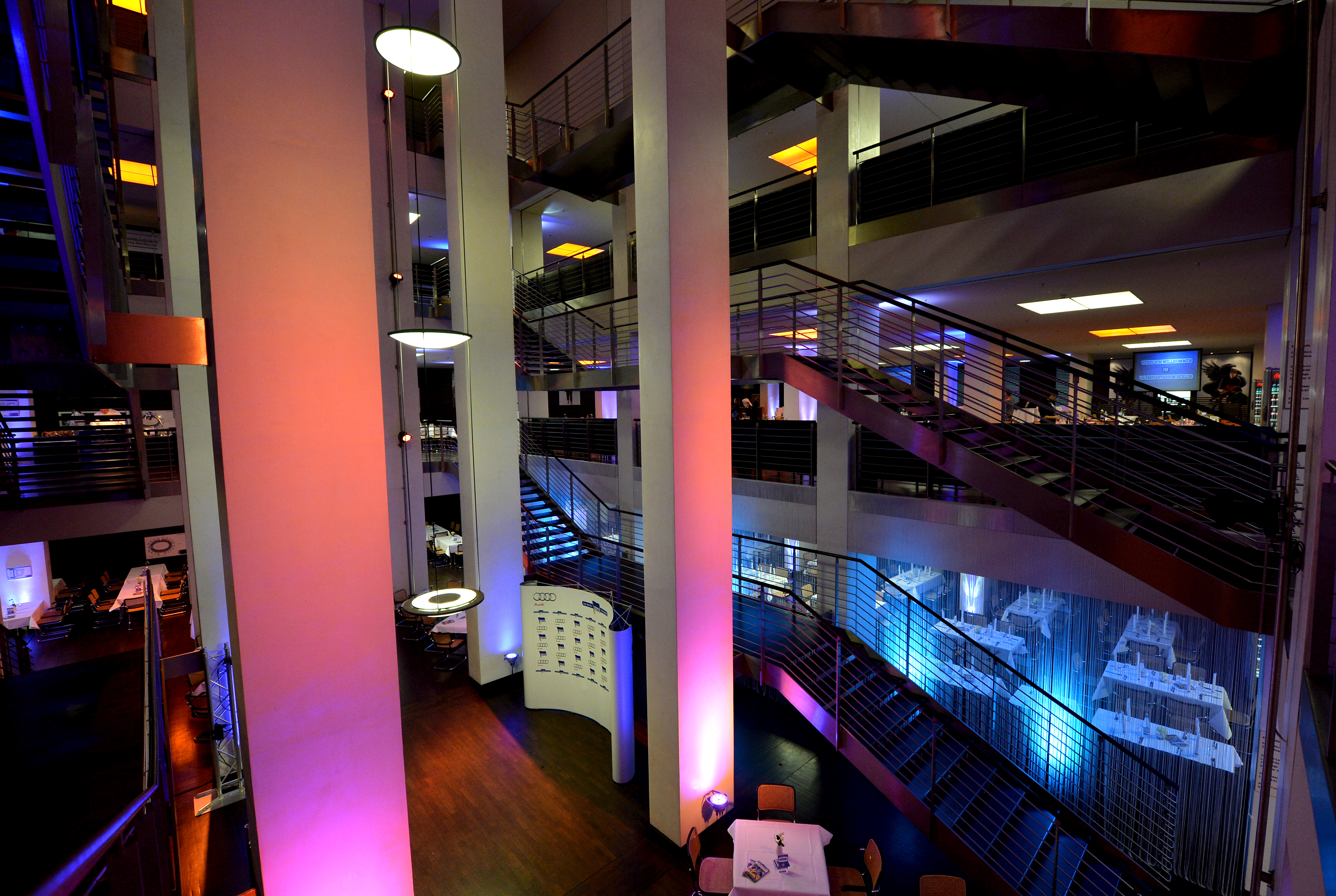 The atrium in the Olympiastadion