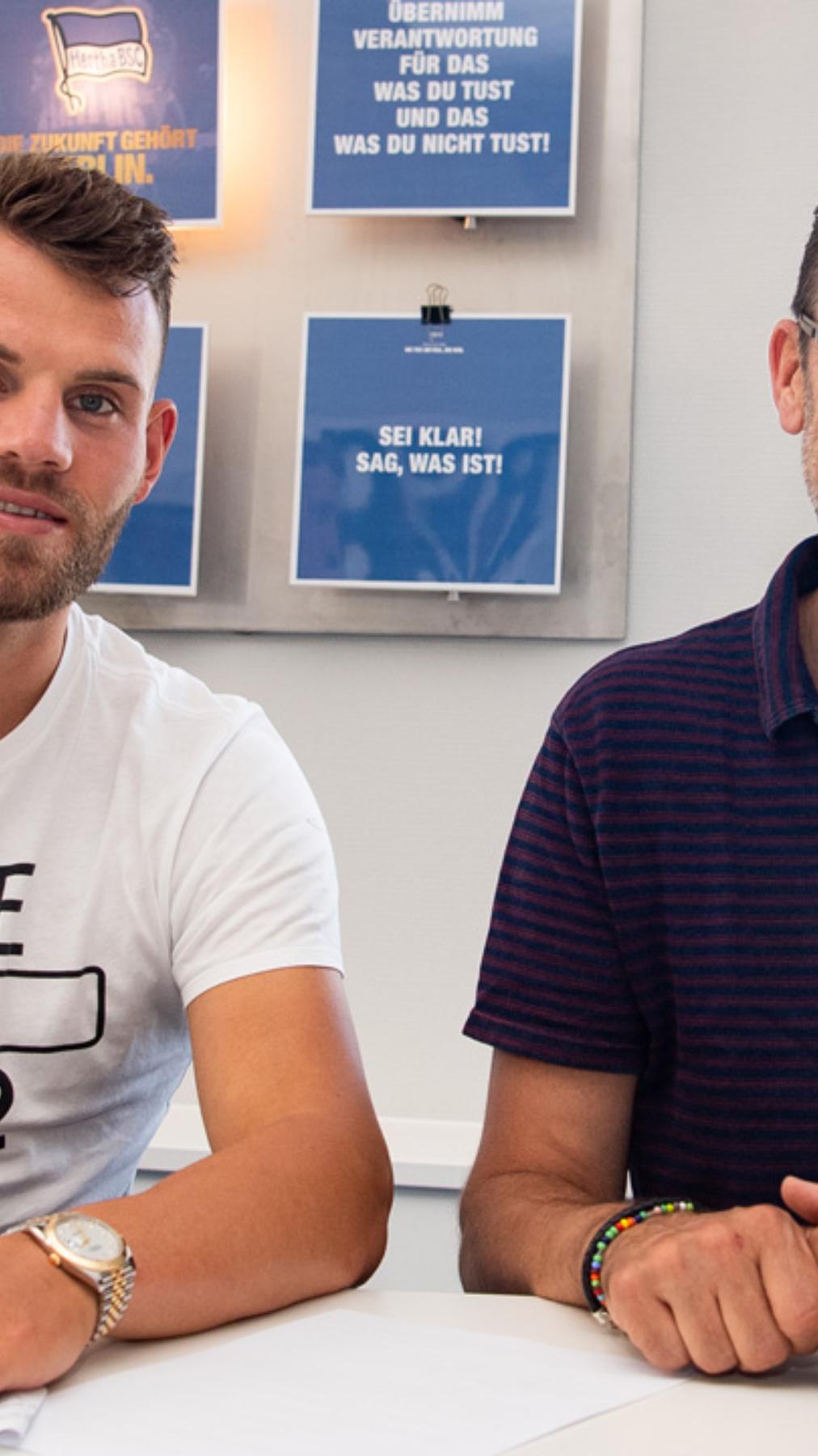 Eduard Löwen signs for Hertha