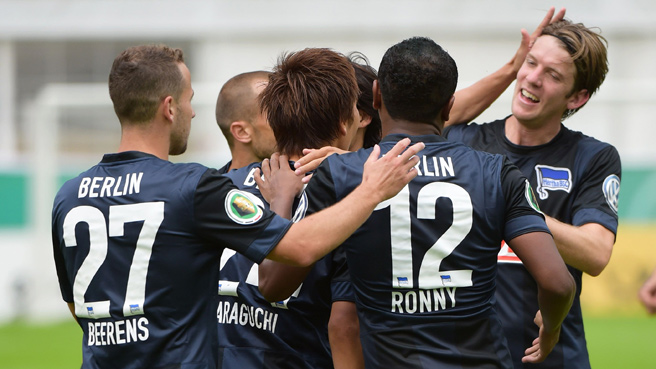 Hertha BSC reach DFB Cup second round