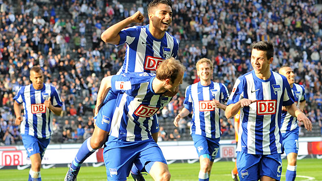 Hertha BSC besiegt Aue mit 3:2