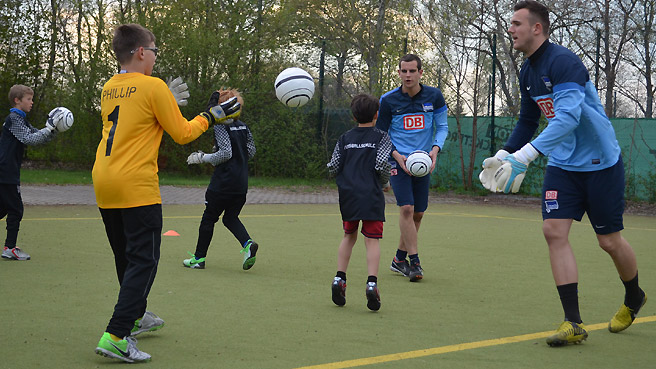 Fördertraining für Torhüter mit Sprint und Gersbeck