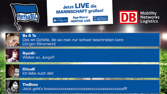 Nur zum Saisonfinale - Eure Grüße auf der Anzeigetafel!