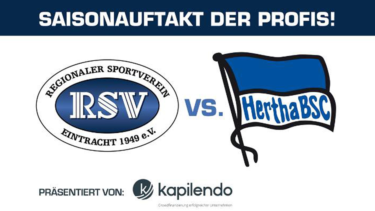 Tickets für das erste Testspiel der neuen Saison!