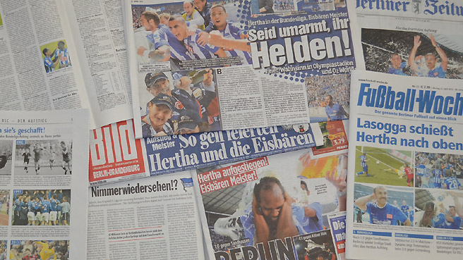 Die Presse über Herthas Aufstieg