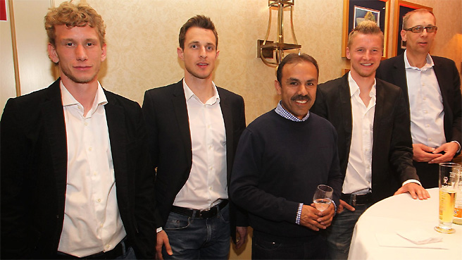 Gefeierte Stars: Luhukay und seine Jungs
