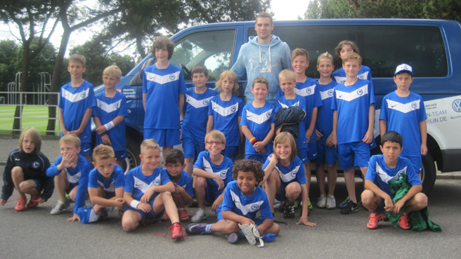 Familie Lasogga in der Fussballschule
