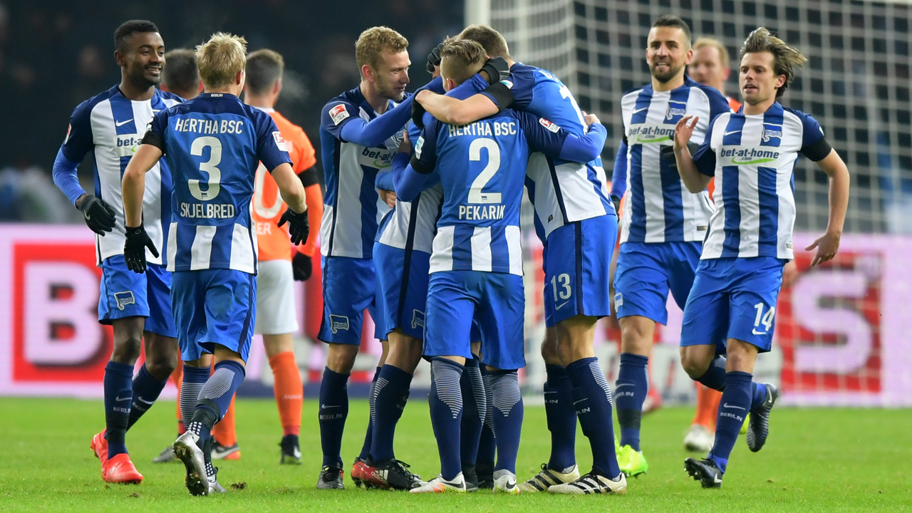 Hertha überwintert auf Platz 3