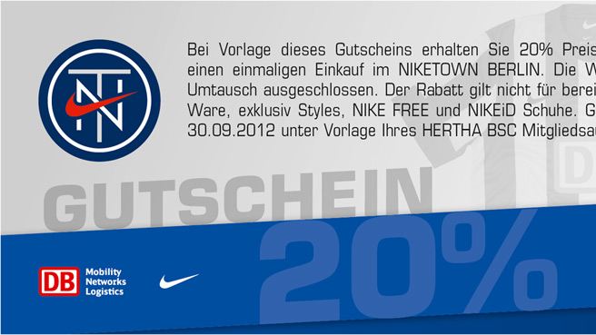 Mitglieder aufgepasst: Nike-Gutschein einlösen!