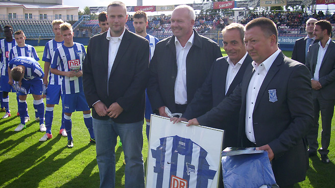 Herthas U19 bei Akademie-Eröffnung in Posen