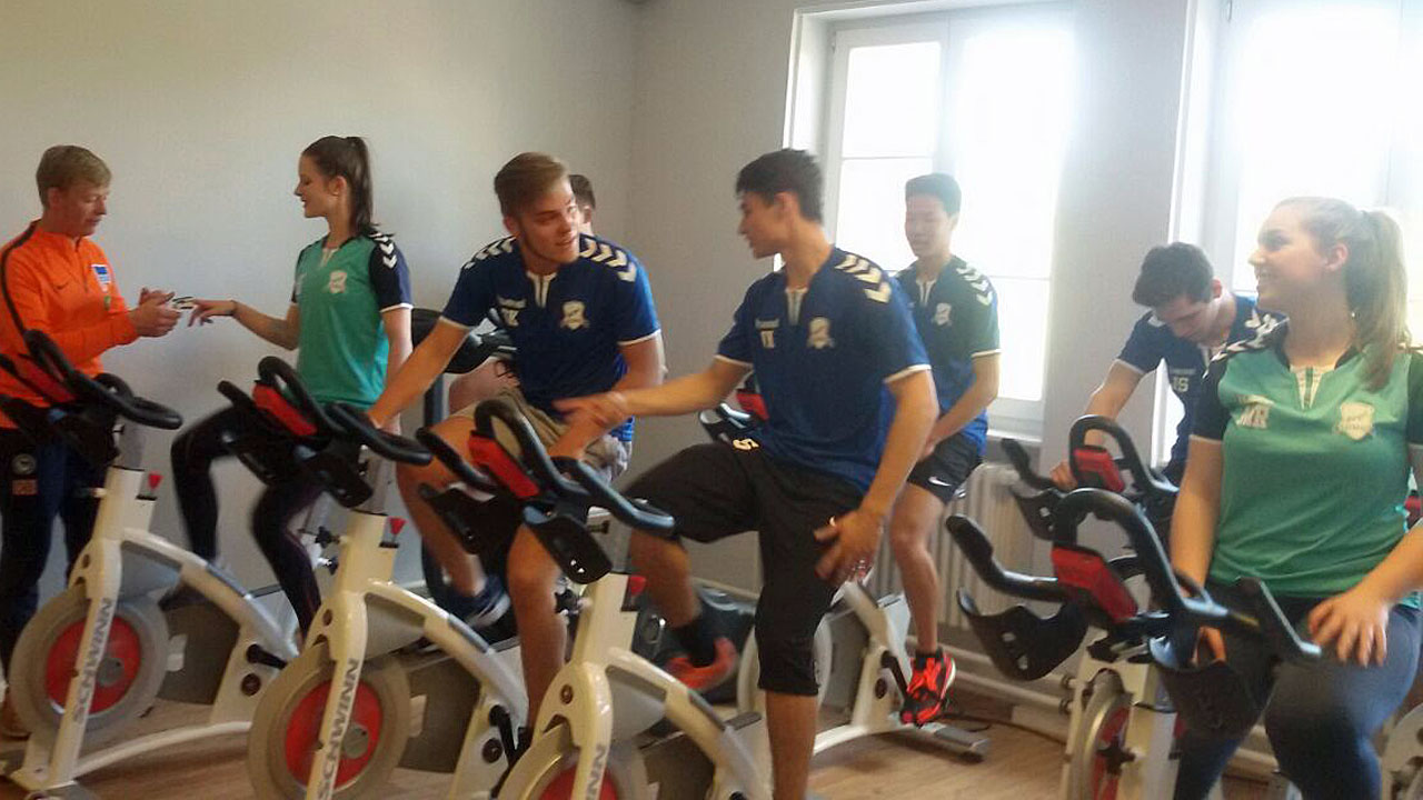 Sportliche Exkurision der Bürgel-Schule