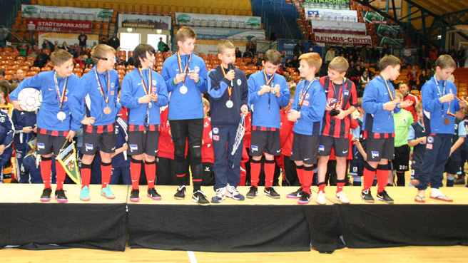 Herthas U11 mit guter Leistung beim Hallenturnier in Dessau