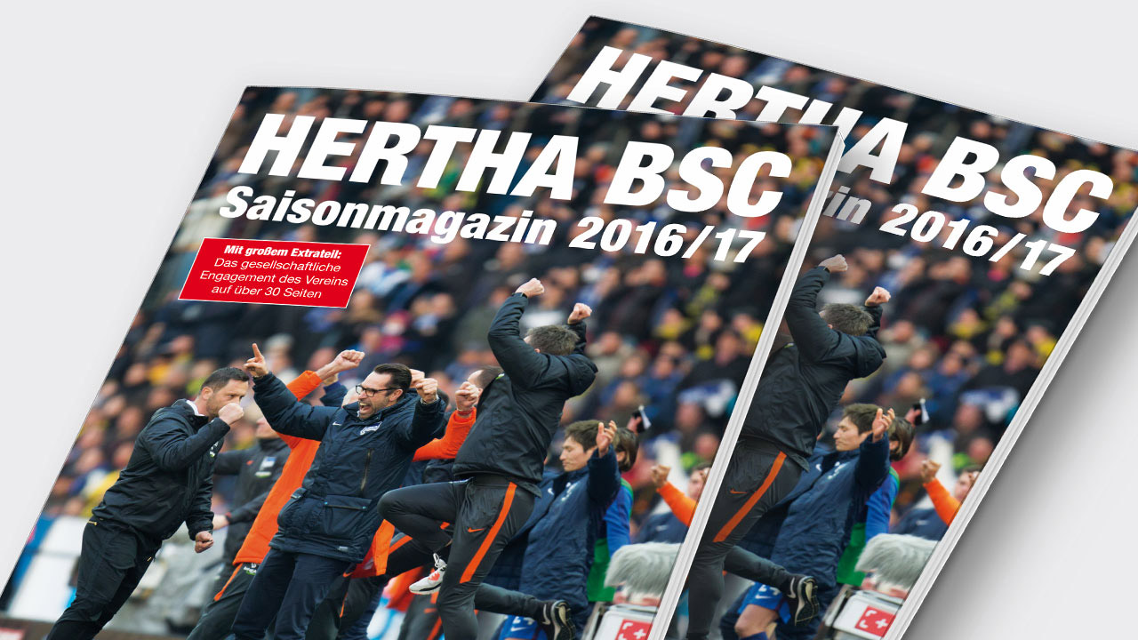 Jetzt erhältlich: Herthas Saisonmagazin 2016/17