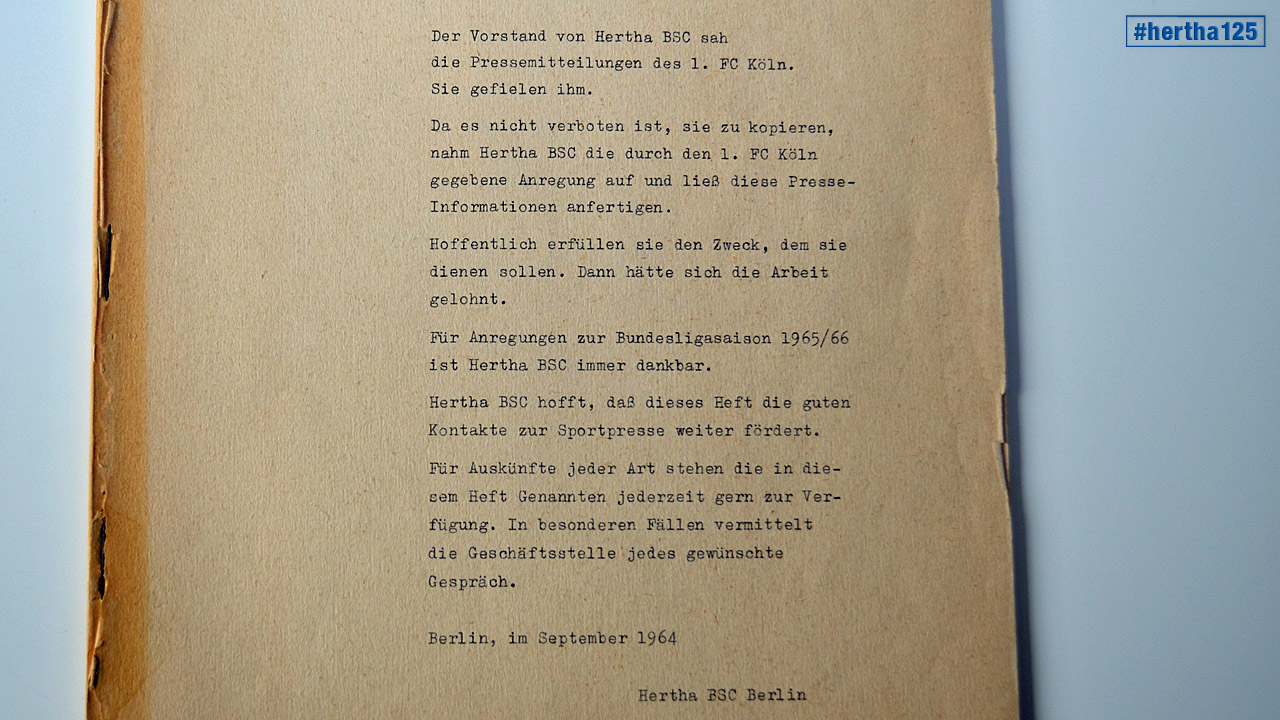 Ein Blick ins Archiv: Pressemappe? Gute Idee!