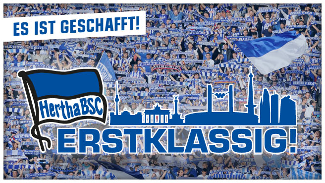 Geschafft: Hertha BSC ist wieder erstklassig!