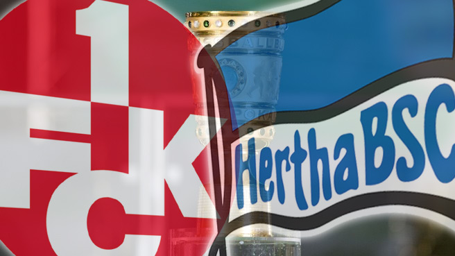Hertha BSC im Pokal am Mittwochabend
