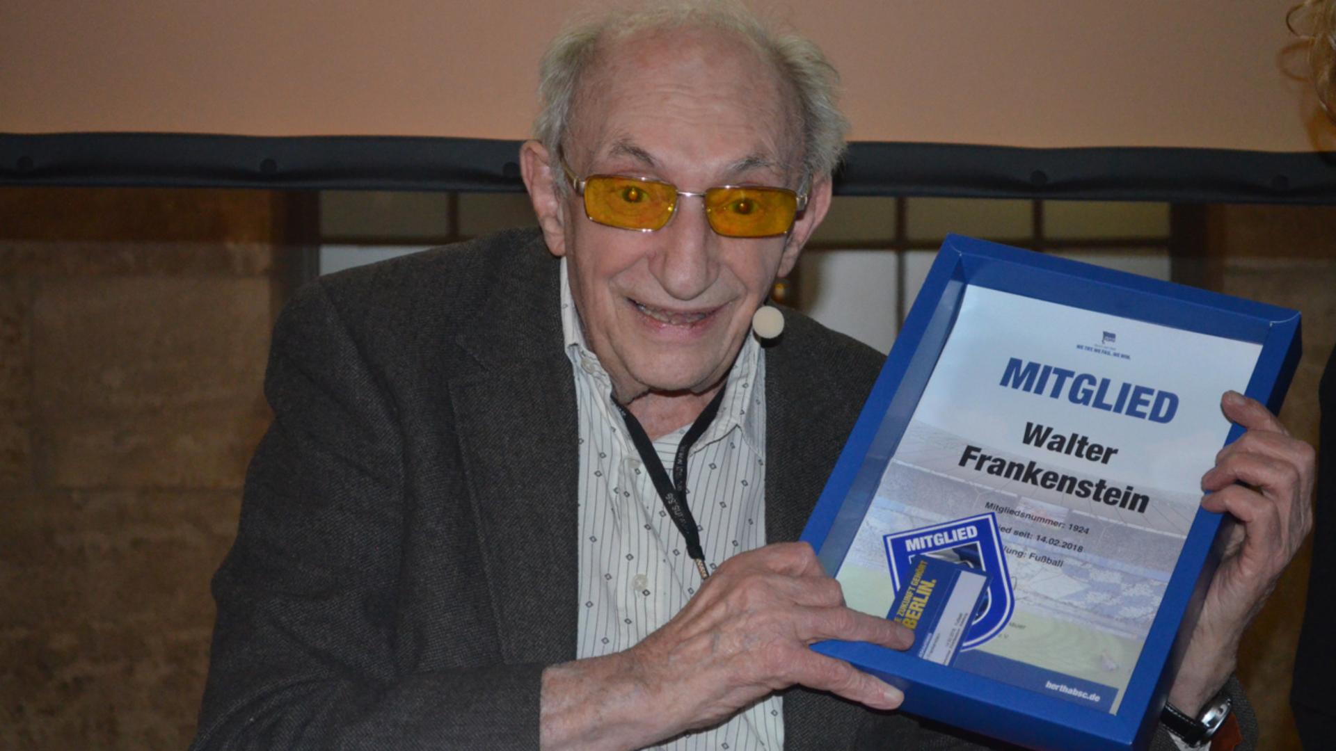 Fan seit mehr als 80 Jahren: Walter Frankenstein