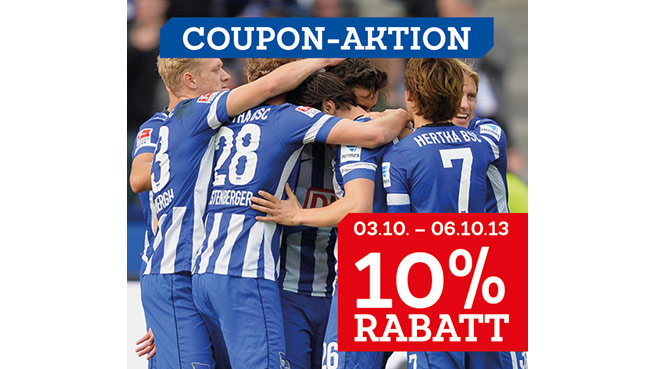 10% Rabatt in den Fanshops von Hertha BSC
