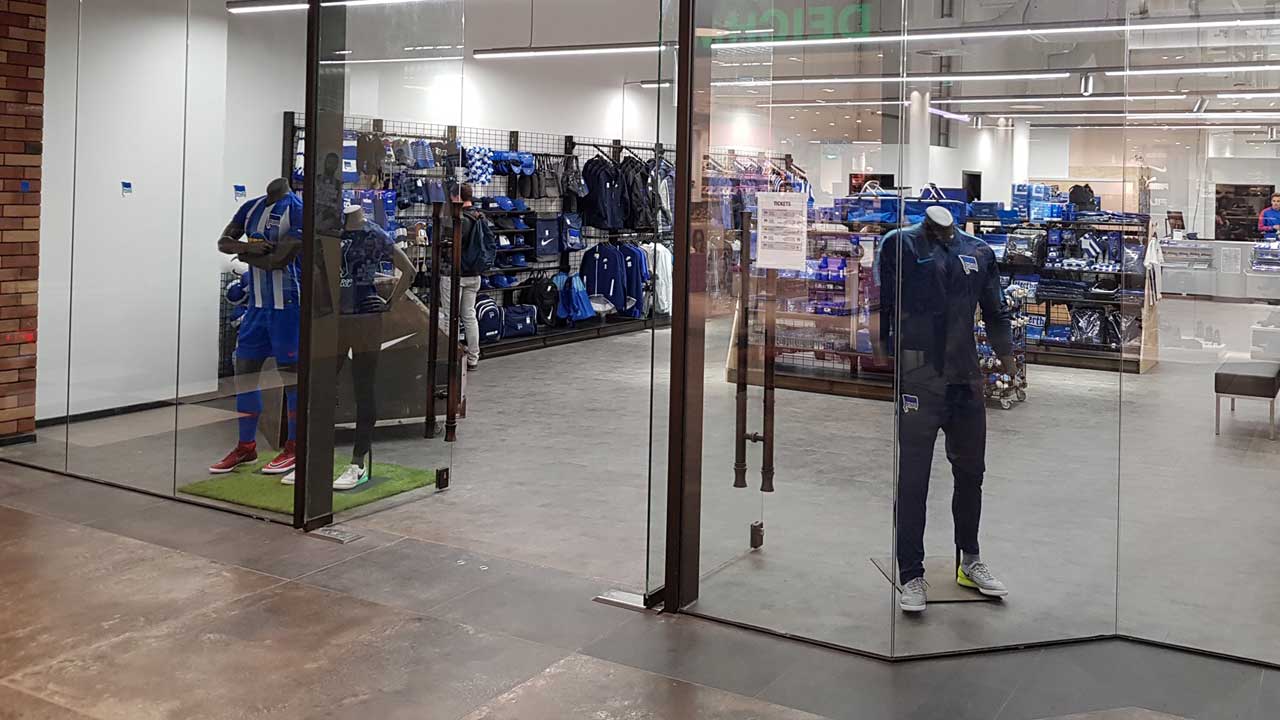 Neuer Fanshop im Schultheiss-Quartier