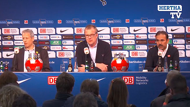 Pressekonferenz nach dem Spiel gegen Gladbach