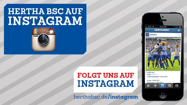 Hertha BSC ab sofort auch auf Instagram