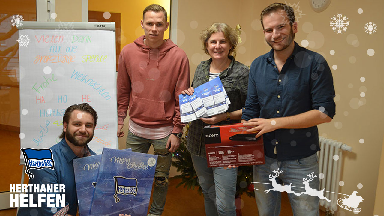 Herthaner helfen: Besuch von Herthas Nr. 10