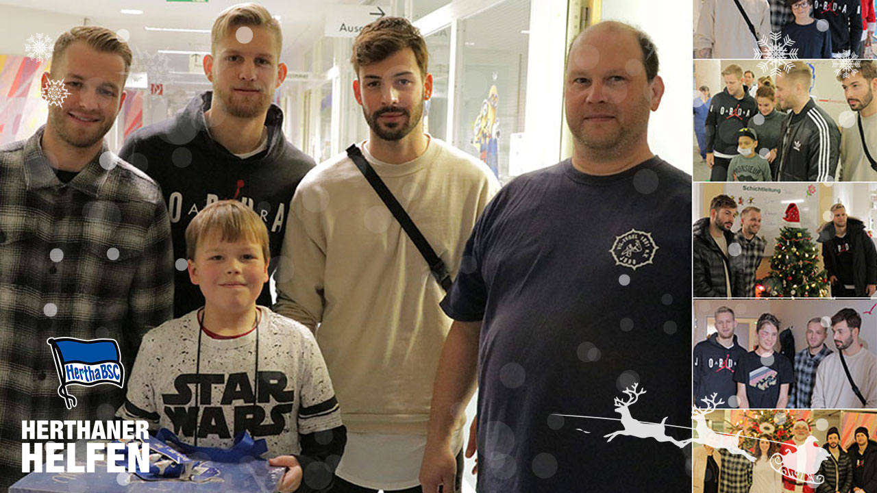 Herthaner helfen: Drei Weihnachtsengel auf der Kinderstation