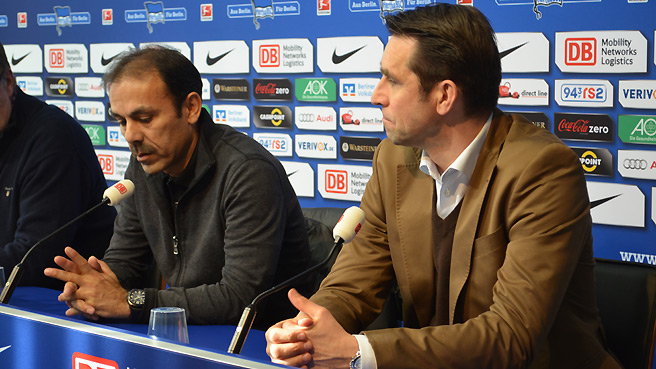 Pressekonferenz vor dem Spiel gegen Hamburg