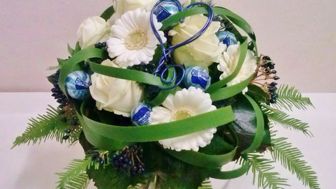 Hertha BSC-Fanstrauß zum Valentinstag