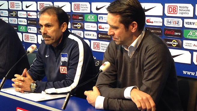 Pressekonferenz vor dem Spiel gegen Wolfsburg