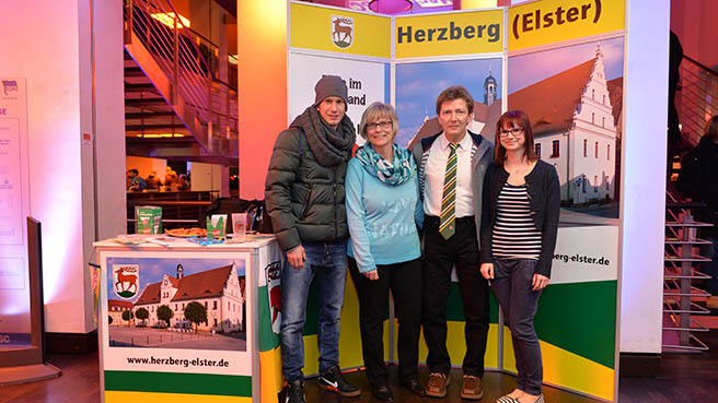 'Lusti' besuchte Stand von Partnerstadt Herzberg