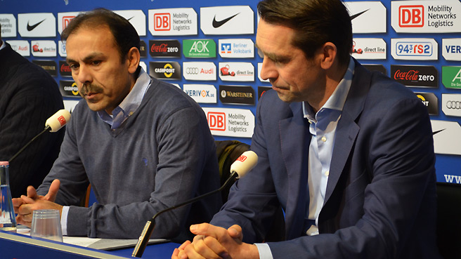 Pressekonferenz vor dem Spiel in Stuttgart