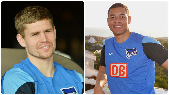 Kraft und Ndjeng geben Autogramme