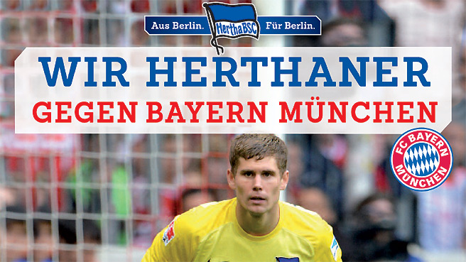 Wir Herthaner gegen Bayern München