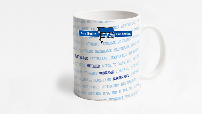 Exklusive Mitgliedertasse mit dem eigenen Namen
