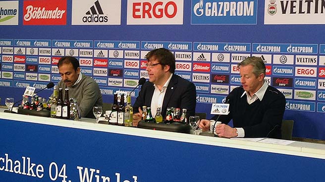 Pressekonferenz nach dem Spiel gegen den FC Schalke 04
