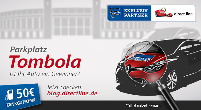 Die Direct Line Parkplatz-Tombola