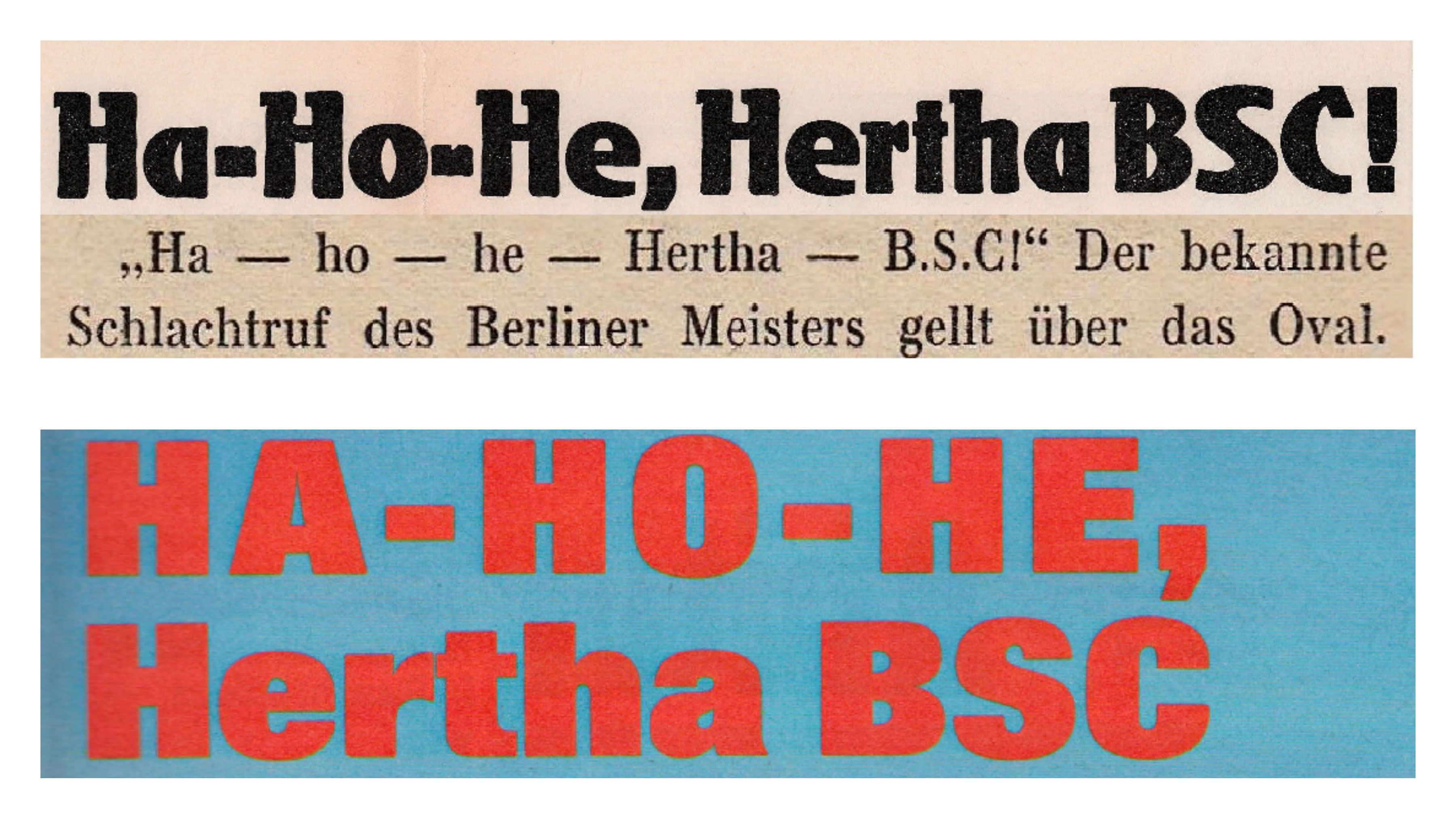#HerthaMuseum: Ha-Ho-He! – die Geburtsstunde eines Klassikers