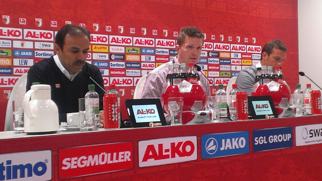 Pressekonferenz nach dem Spiel in Augsburg