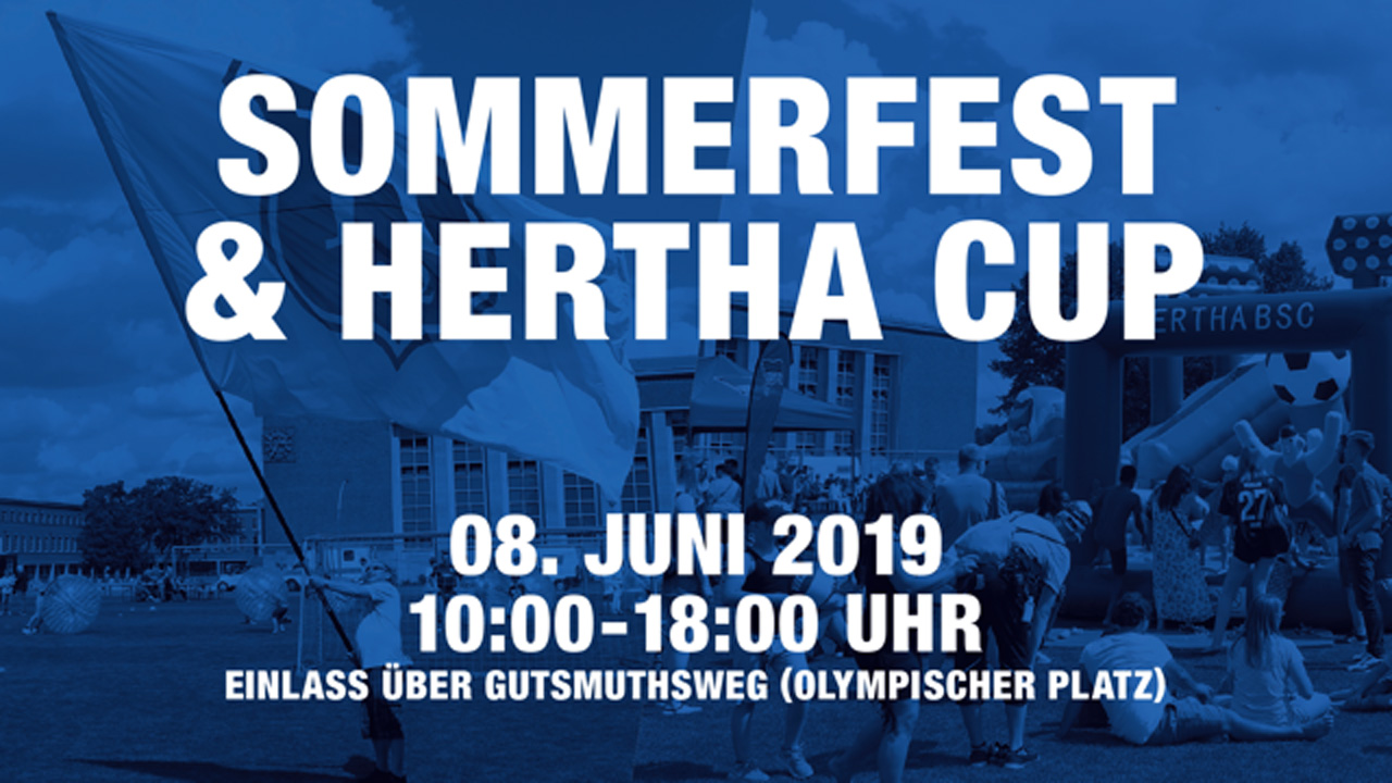 Nicht vergessen: Sommerfest & Hertha-Cup am Samstag!