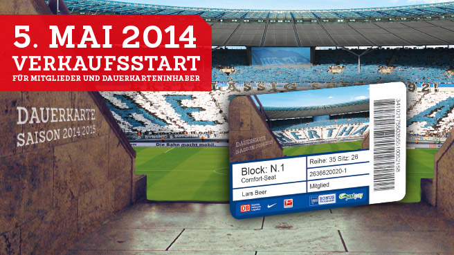 Die Hertha BSC-Dauerkarte für die Saison 2014/15