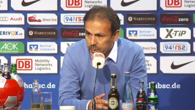 Pressekonferenz nach dem Spiel gegen Dortmund