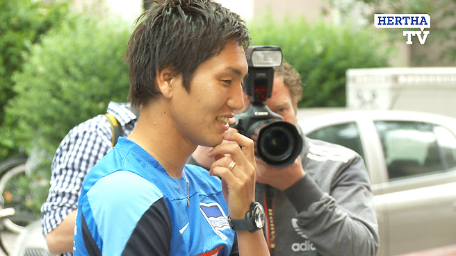 HerthaTV unterwegs mit Genki Haraguchi