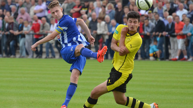2:1! Herthas U17 gewinnt in Dortmund