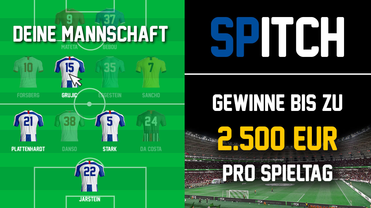 Nutzt euer Fußball-Fachwissen und gewinnt mit SPITCH!