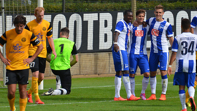 Herthas U23 feiert Kantersieg gegen Auerbach