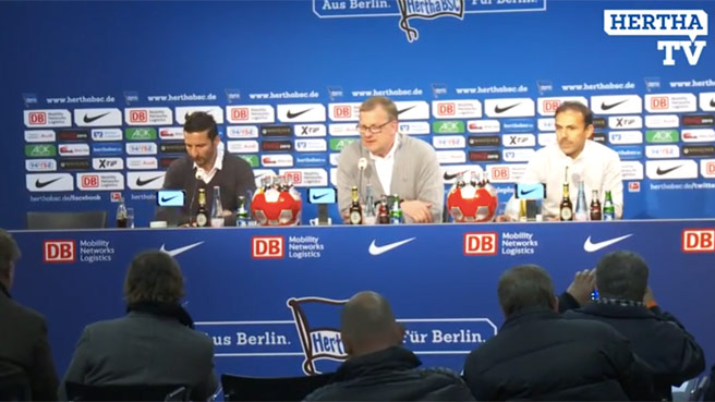 Pressekonferenz nach dem Spiel gegen Hamburg