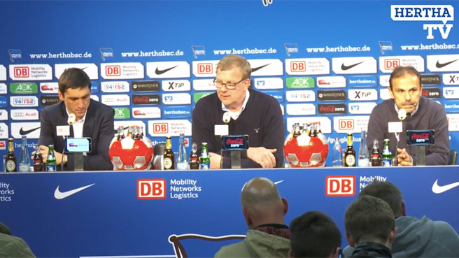Pressekonferenz nach dem Hannover-Spiel