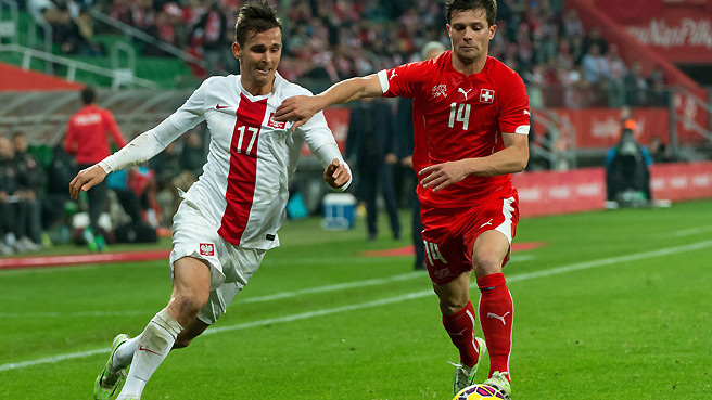 Valentin Stocker für die Schweiz im Einsatz