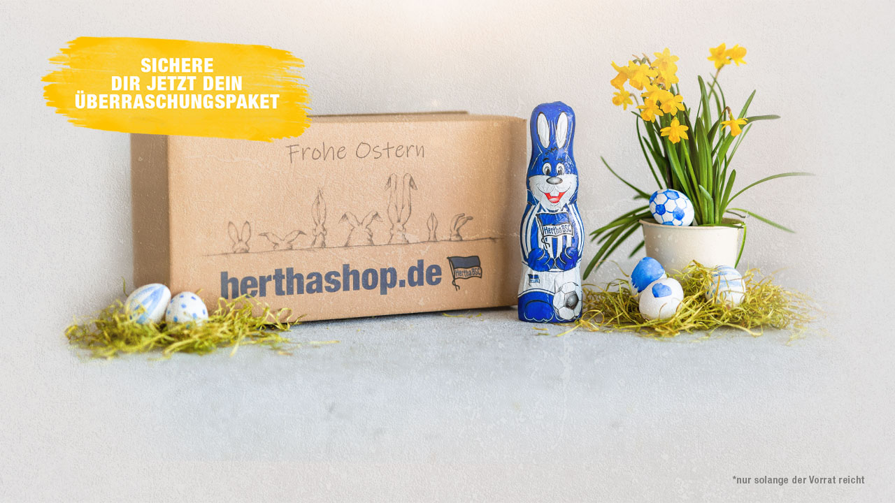 Blau-weißes Osternest