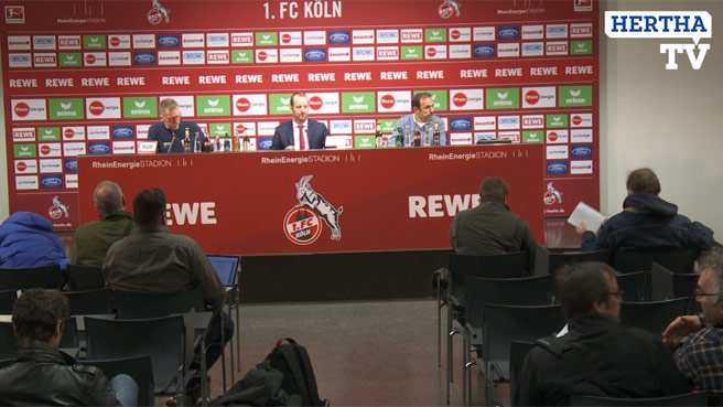 Pressekonferenz nach dem Spiel in Köln